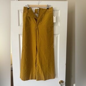 Maeve Anthropologie Colette cropped pants polka dot NWT
